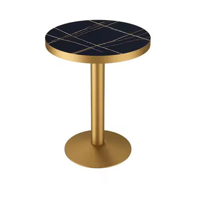 Contemporary Hotel Dining Table In Marble Top Design For Restaurant