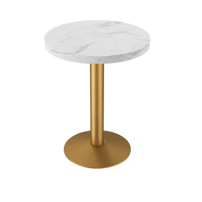 No Folded Hot Pot Table Customized Colour Brushed Gold For End Dining Experience